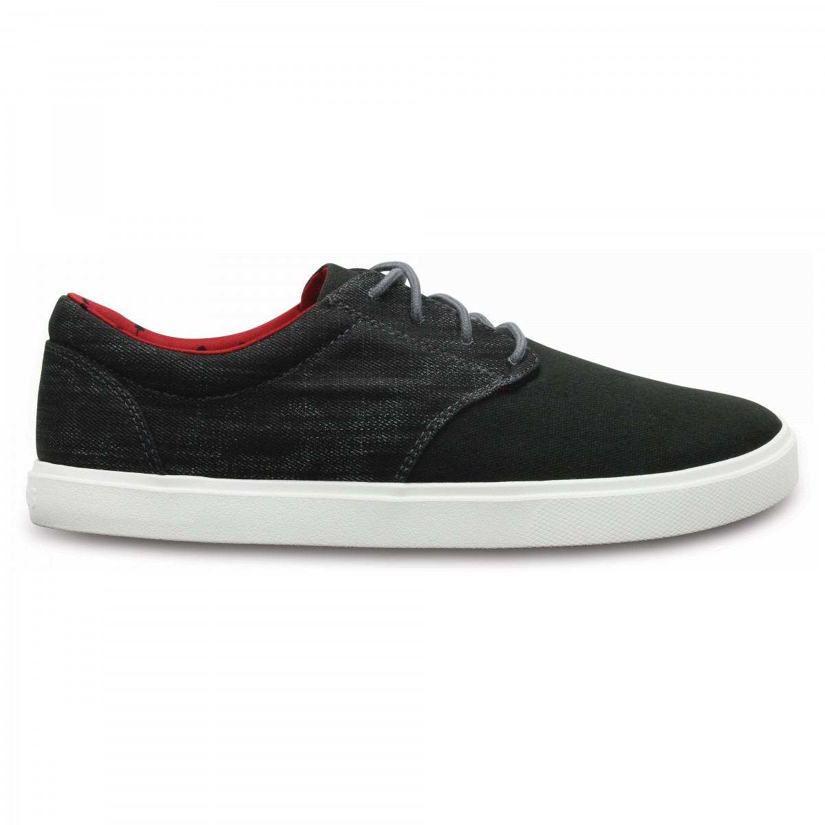 Pantofi crocs citilane canvas lace m negru - black/white