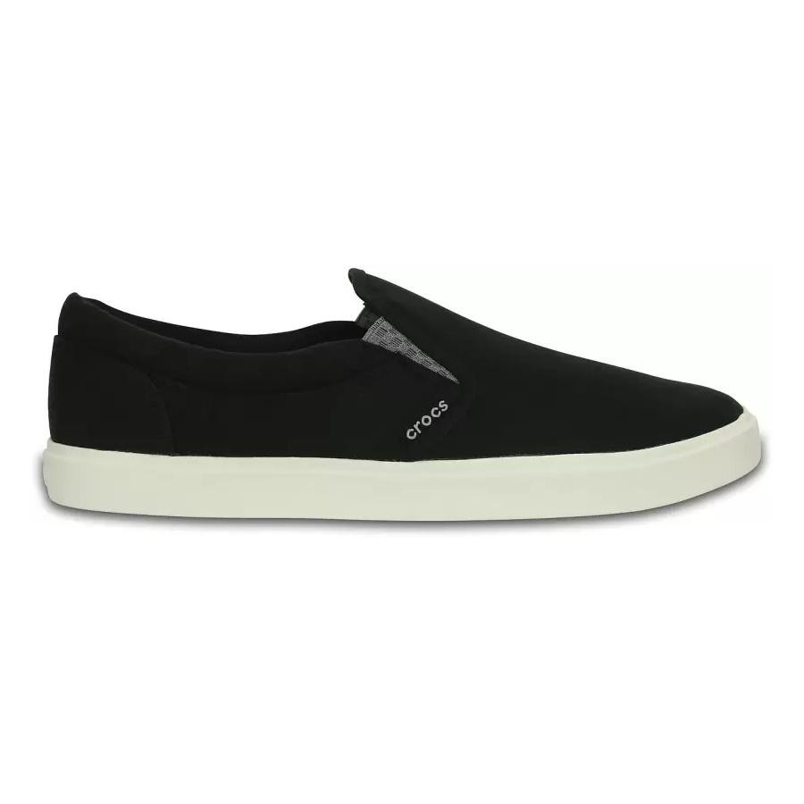 Pantofi crocs citilane slip-on sneaker negru - black/white