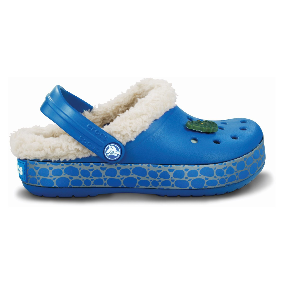Saboti Crocs CrocTile Mammoth Kids Albastru – Sea Blue Albastru imagine 2022