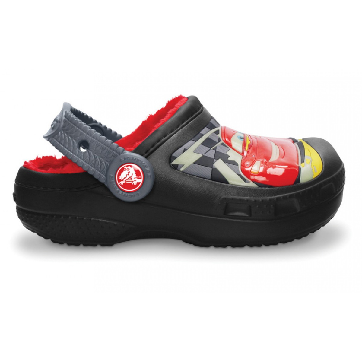 Saboti crocs cars glow in the dark lined clog