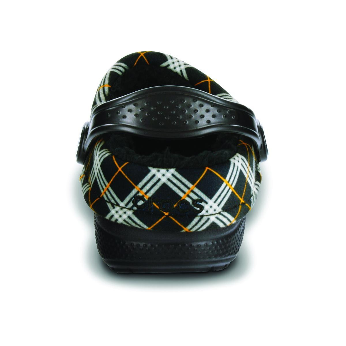 Saboti Crocs Blitzen Winter Plaid Kids Negru - Black/Black - 4 | YEO