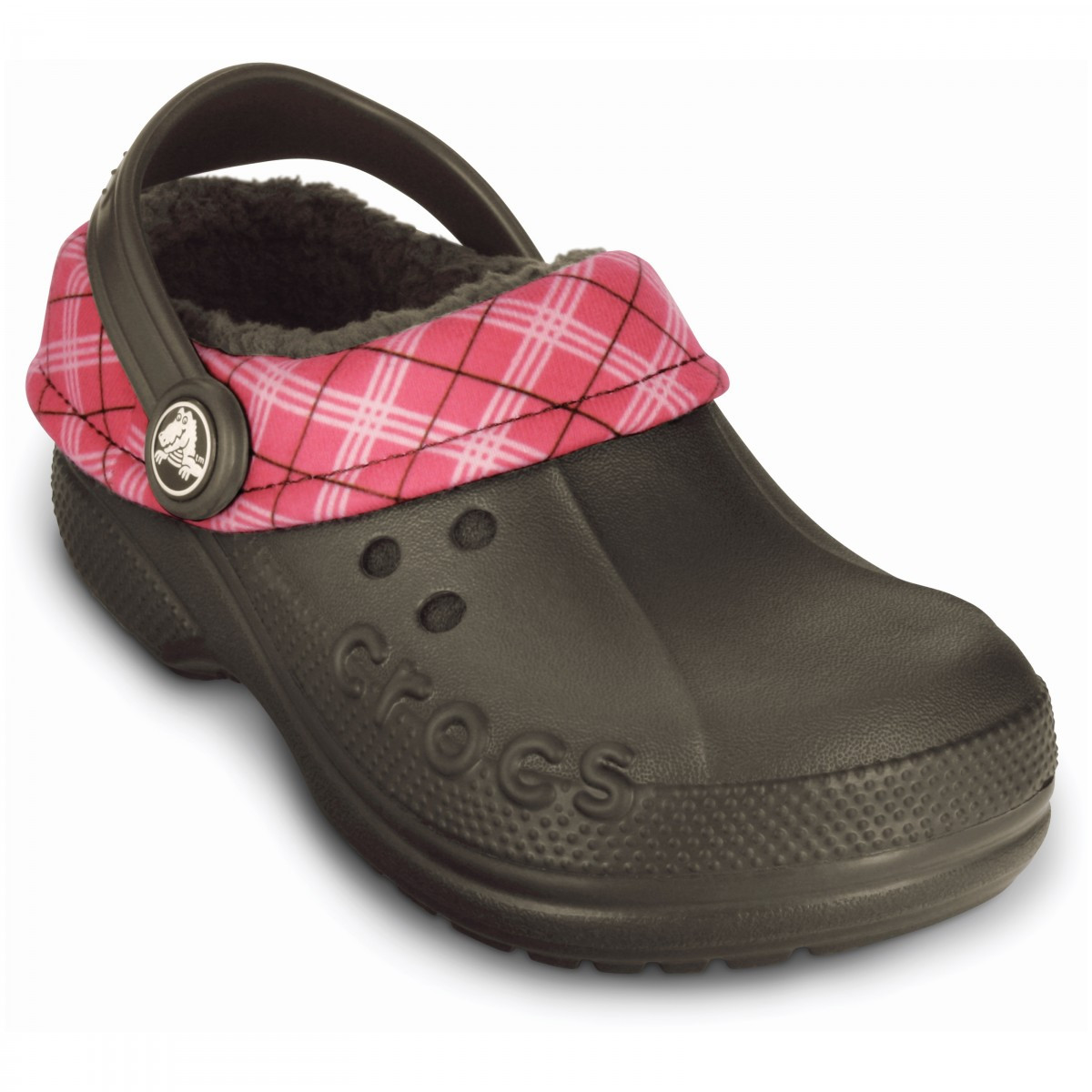Saboti Crocs Blitzen Winter Plaid Kids Maro - Espresso/Blush - 1 | YEO
