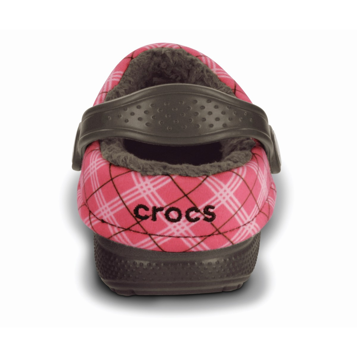 Saboti Crocs Blitzen Winter Plaid Kids Maro - Espresso/Blush - 4 | YEO