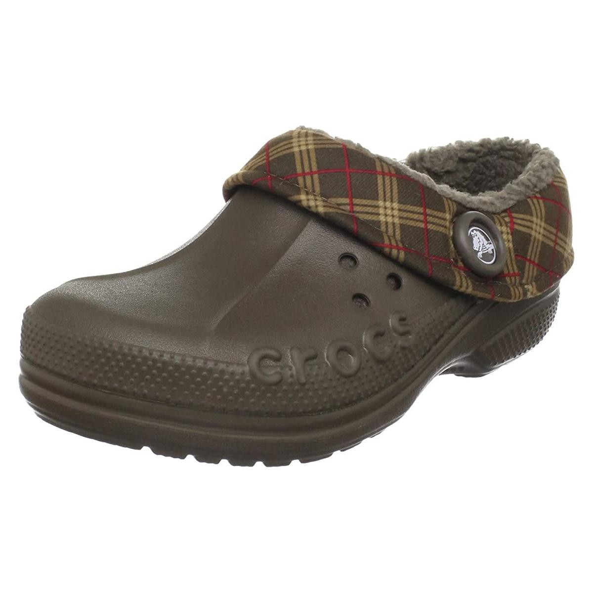 Saboti Crocs Blitzen Winter Plaid Kids Maro - Chocolate