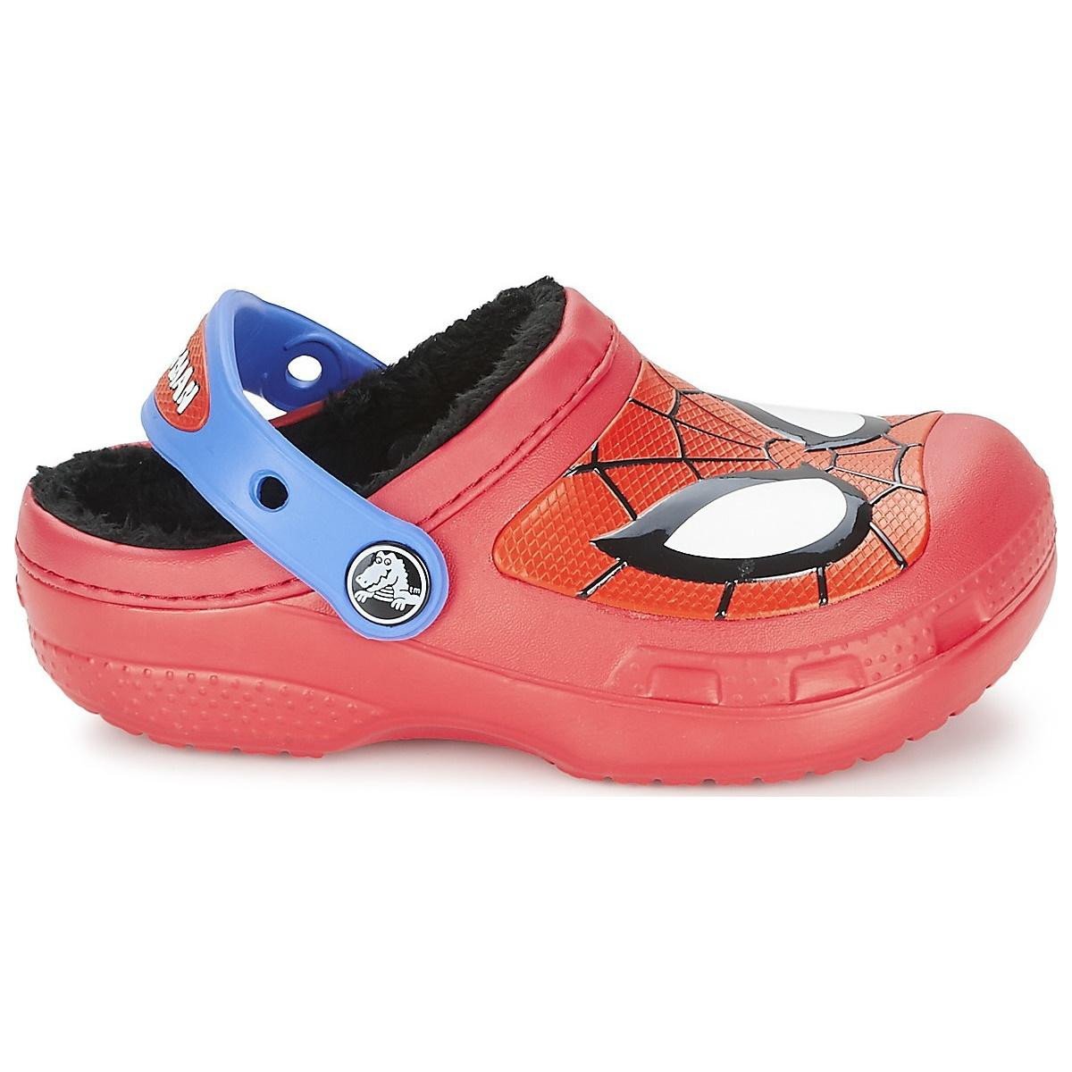 Saboti Crocs CC Spiderman Lined Clog Rosu - Red