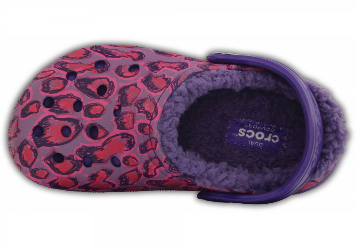 Saboti Crocs Classic Lined Graphic Clog Kids Multi - Leopard - 2 | YEO