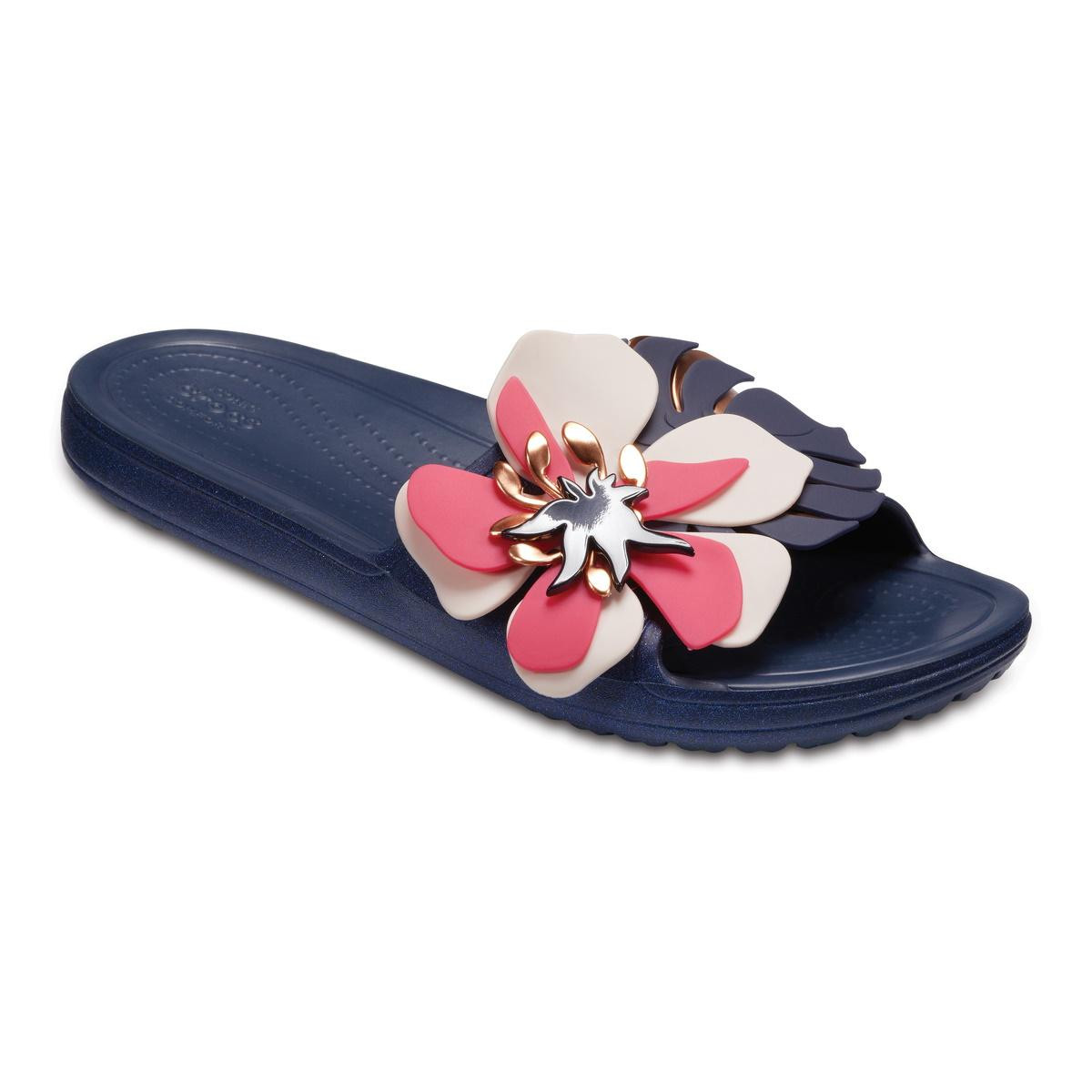 Papuci crocs sloane botanical floral slide