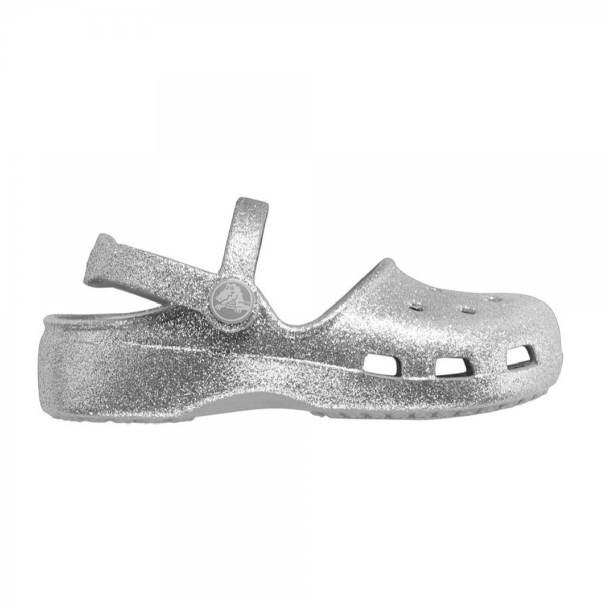 Saboti Crocs Karin Sparkle Clog Kids Gri – Silver Glitter Clog