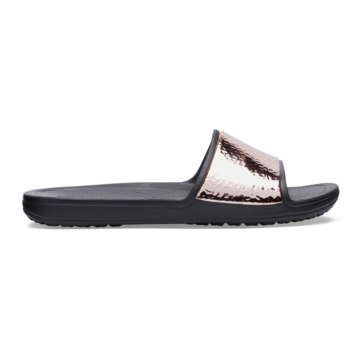 Papuci crocs sloane hammered met slide