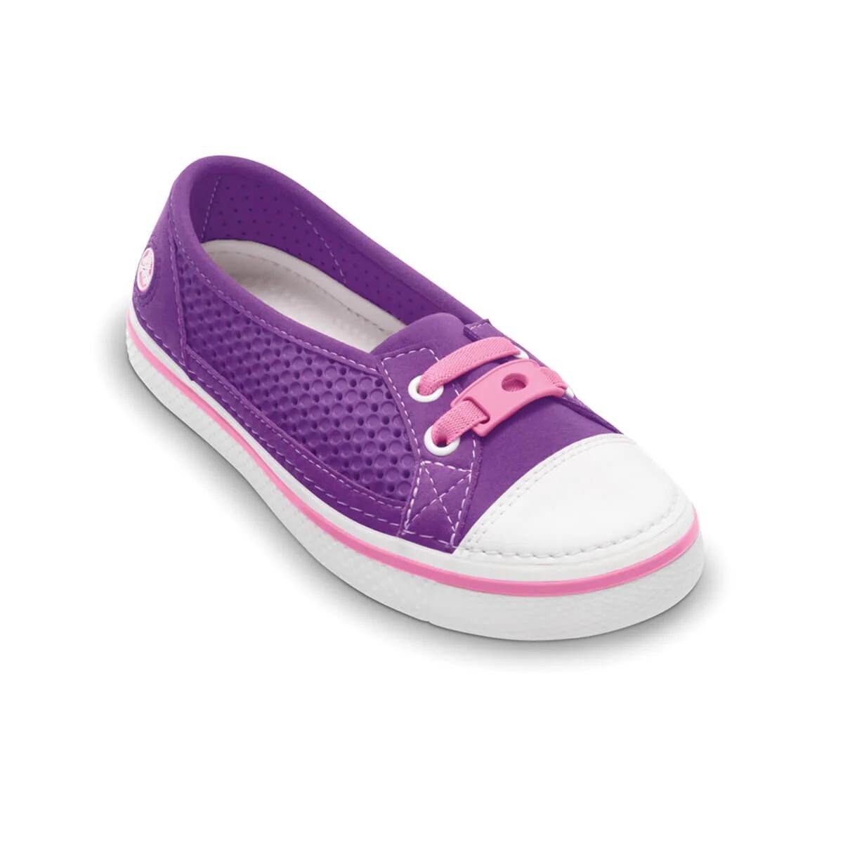 Pantofi Crocs Crosmesh Hover Skimmer Girls Mov - Dahlia - 1 | YEO