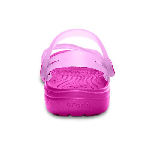 Sandale Crocs copii Adrina Hearts Sandal Roz - Neon Magenta/Carnation - 5 | YEO