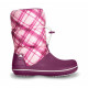 Cizme Crocs Crocband Winter Boot Plaid Culoare Mov - Plum/Oyster