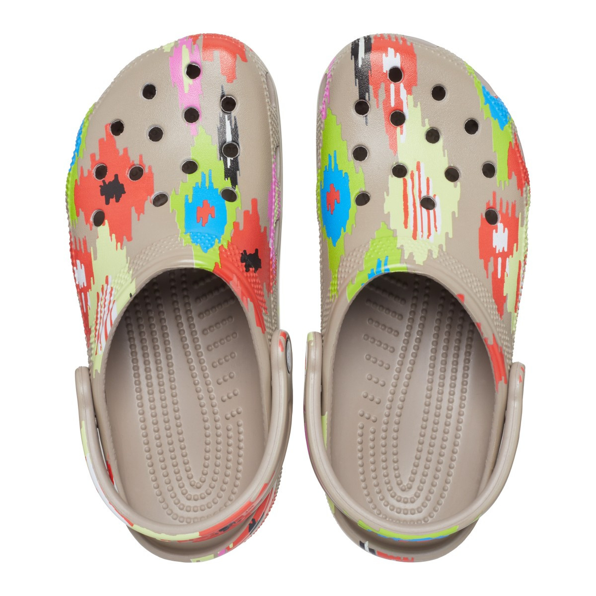 Saboti Crocs Classic Ikat Clog Multicolor - Multi/Mushroom - 3 | YEO