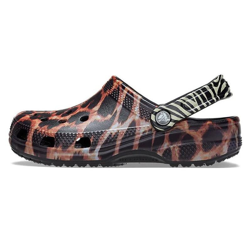 Saboți Crocs Classic Animal Remix Clog Negru - Black/Multi Animal - 2 | YEO