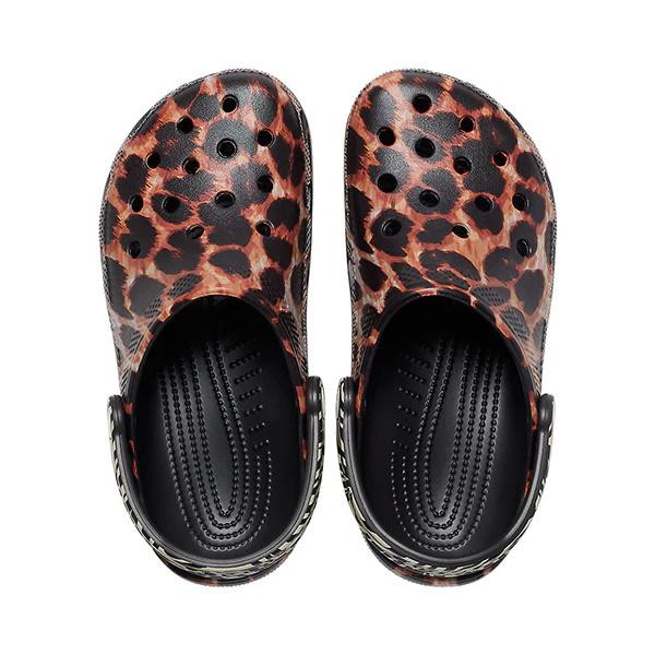 Saboți Crocs Classic Animal Remix Clog Negru - Black/Multi Animal - 3 | YEO