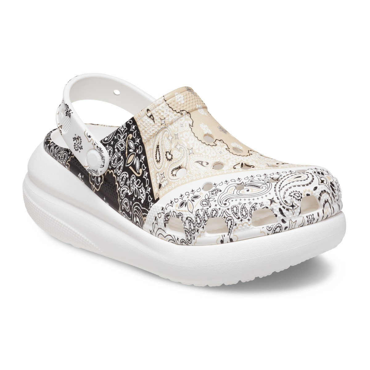 Saboți Crocs Classic Crush Bandana Clog Maro - Chai/Multi - 1 | YEO