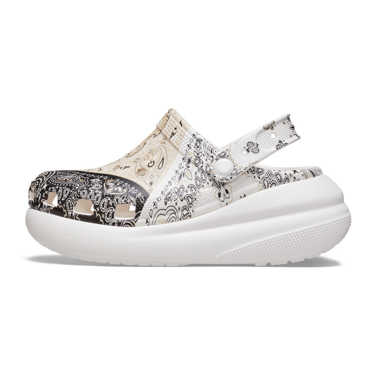 Saboți Crocs Classic Crush Bandana Clog Maro - Chai/Multi - 2 | YEO