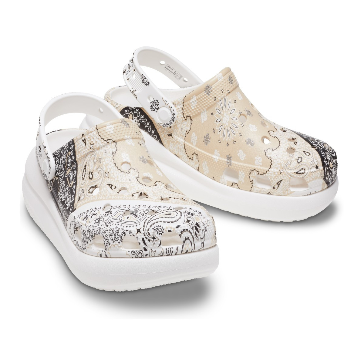 Saboți Crocs Classic Crush Bandana Clog Maro - Chai/Multi - 5 | YEO
