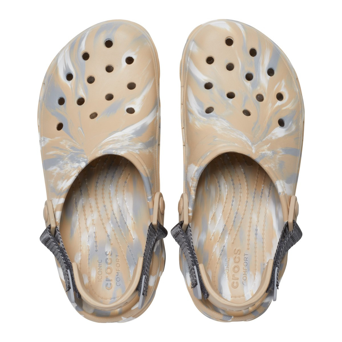Saboti Crocs Classic All Terrain Marbled Clog Maro - Chai/Multi - 4 | YEO