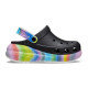 Saboți Crocs Classic Crush Spray Dye Clog Culoare Negru - Black/Multi