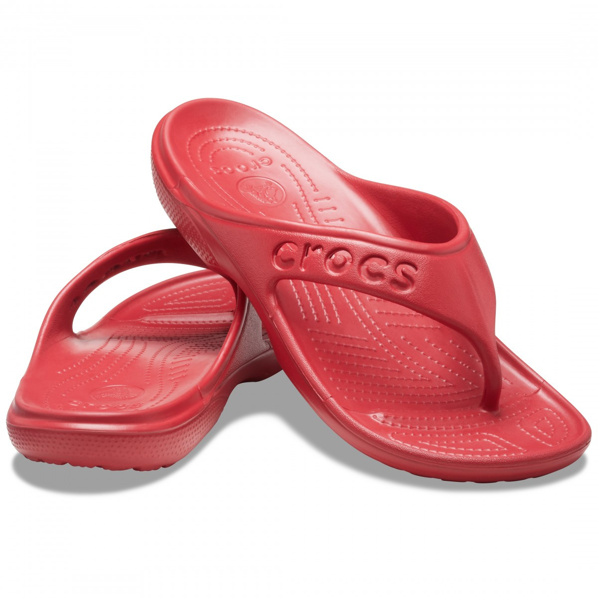 Slapi Crocs Baya Flip Rosu - Pepper - 4 | YEO