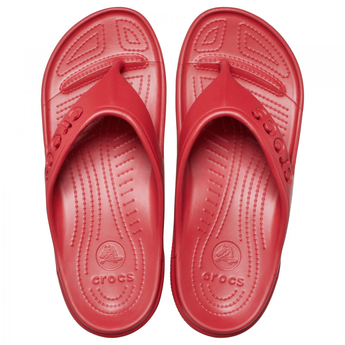 Slapi Crocs Baya Flip Rosu - Pepper - 5 | YEO