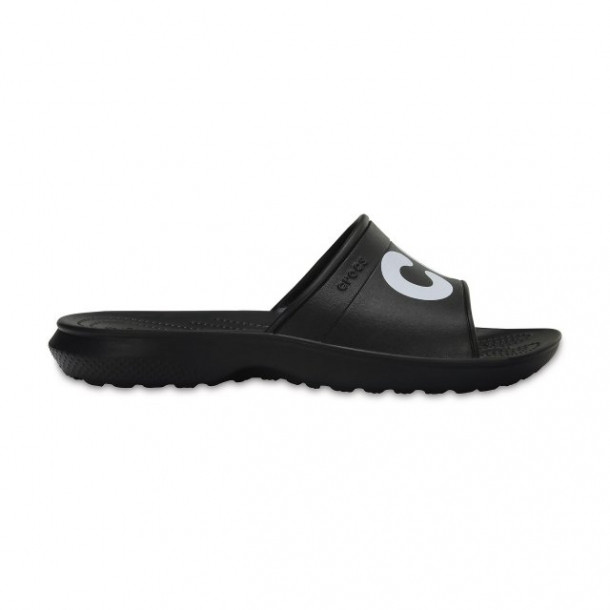 Papuci Crocs Classic Graphic Slide Negru – Black Bărbaţi
