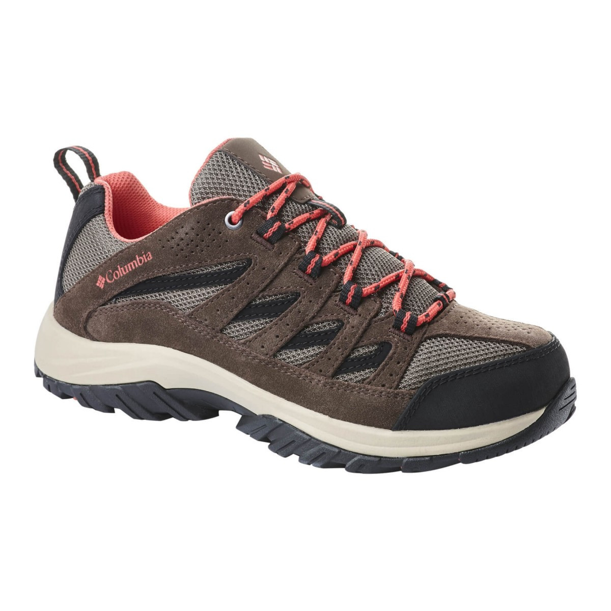 Pantofi Columbia Crestwood Maro – Mud/Red Coral COLUMBIA imagine 2022