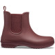 Cizme Crocs Freesail Chelsea Boot Culoare Bordo - Metallic Burgundy