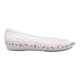 Balerini Crocs Isabella Jelly II Flat Culoare Gri - Oyster/Cobblestone