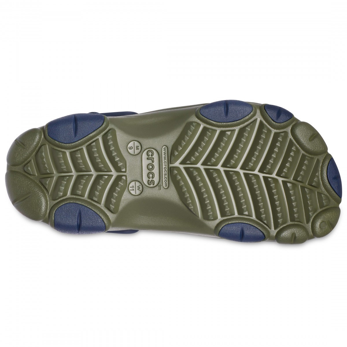 Saboti Crocs Classic All-Terrain Clog Verde - Army Green/Navy - 1 | YEO