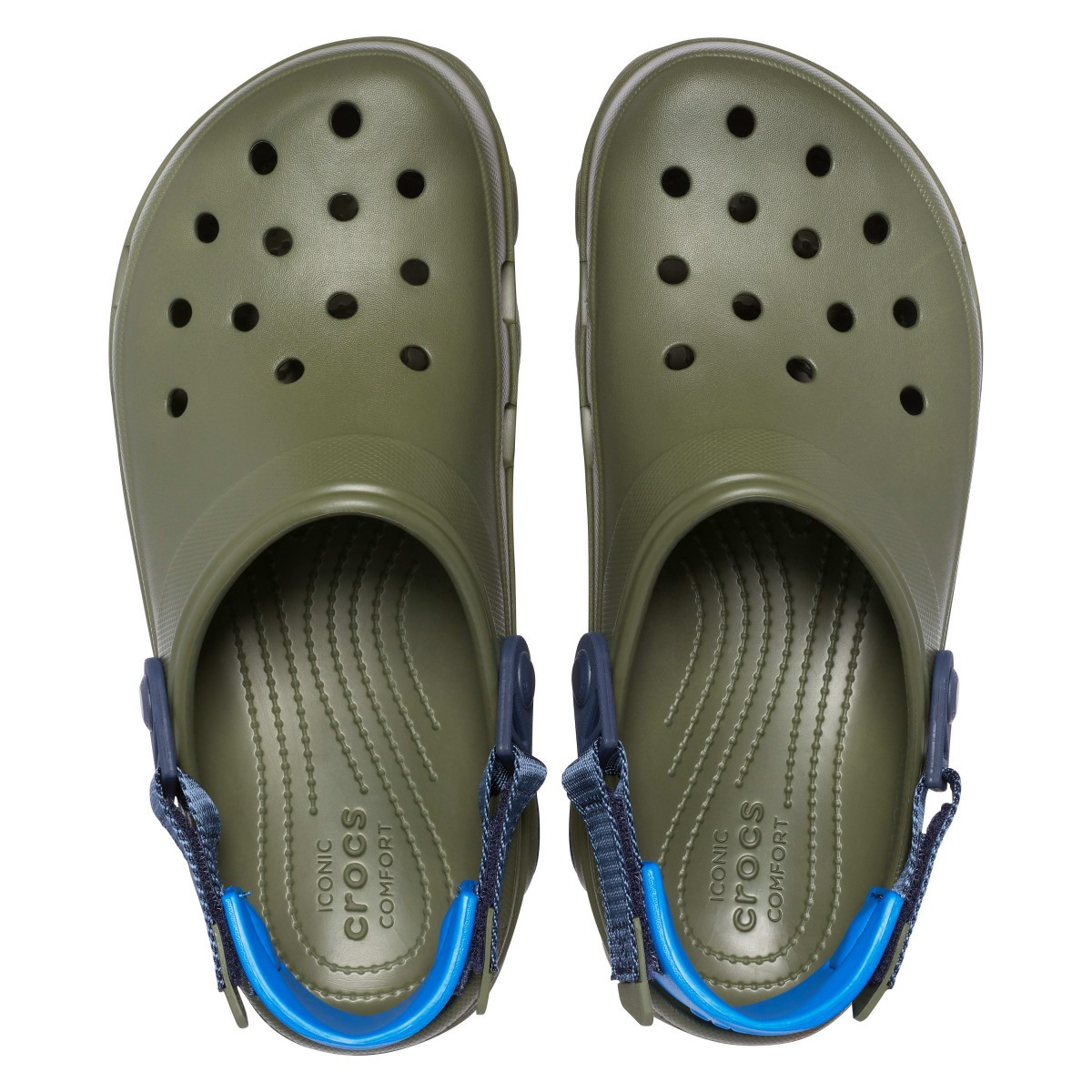 Saboti Crocs Classic All-Terrain Clog Verde - Army Green/Navy - 3 | YEO