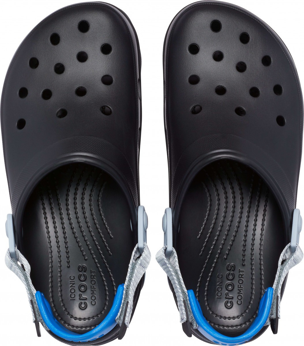 Saboti Crocs Classic All-Terrain Clog Negru - Black/Blue Grey - 2 | YEO