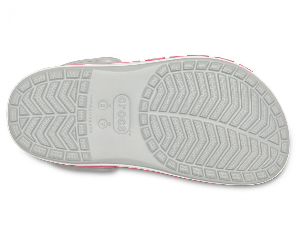 Saboti Crocs Bayaband Clog Gri - Light Grey/Candy Pink