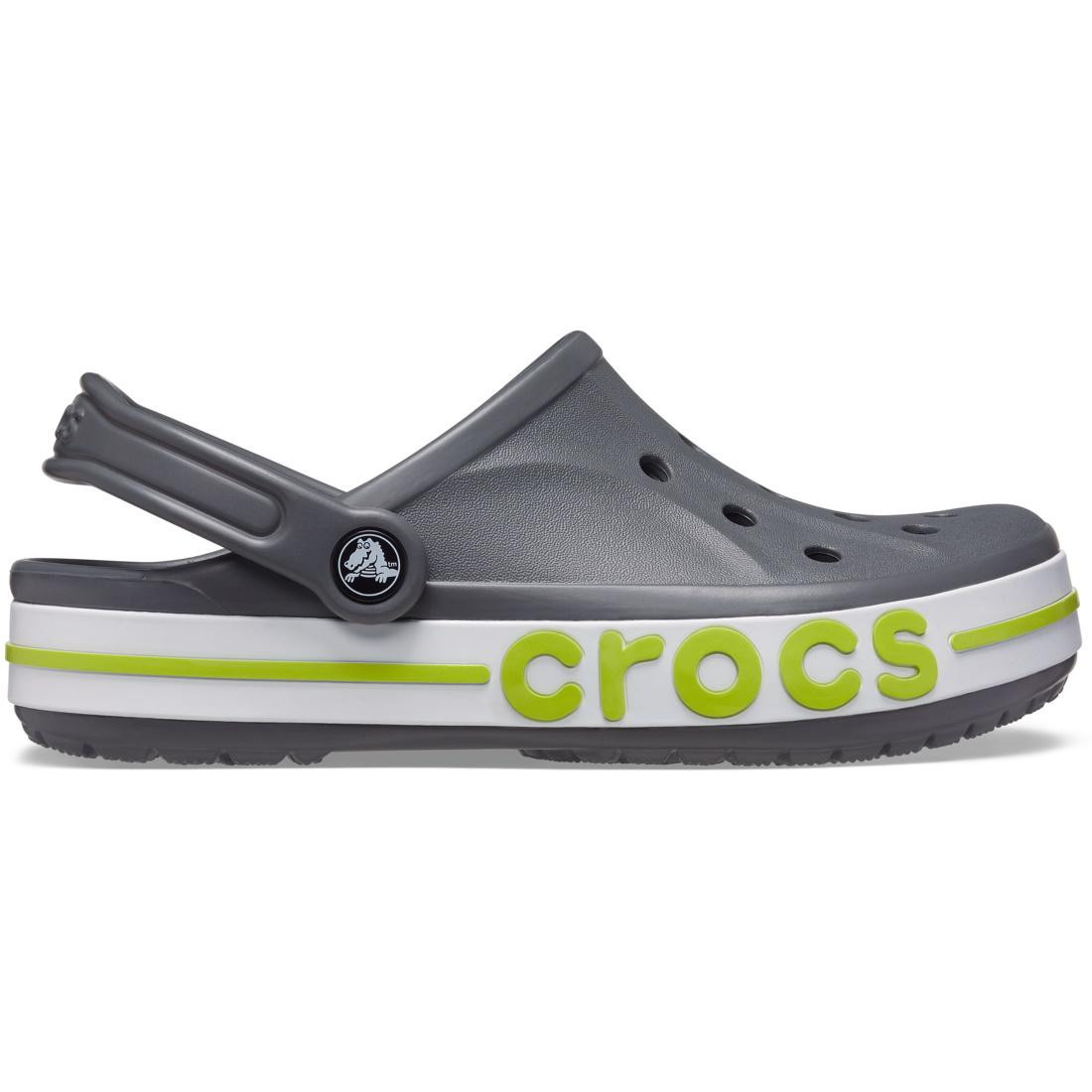 Saboti Crocs Bayaband Clog Gri – Slate grey/Lime Punch barbati imagine 2022
