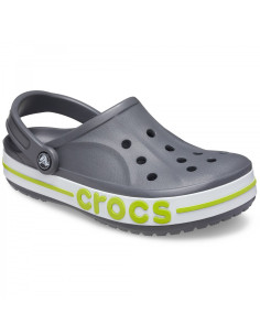 Saboti Crocs Bayaband Clog Gri - Slate grey/Lime Punch 2