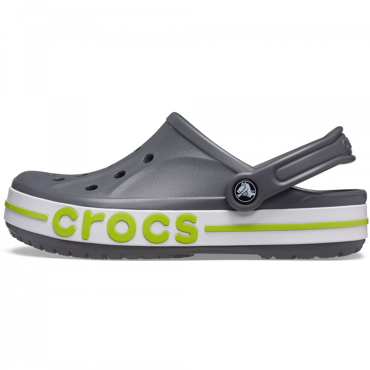 Saboti Crocs Bayaband Clog Gri - Slate grey/Lime Punch - 2 | YEO