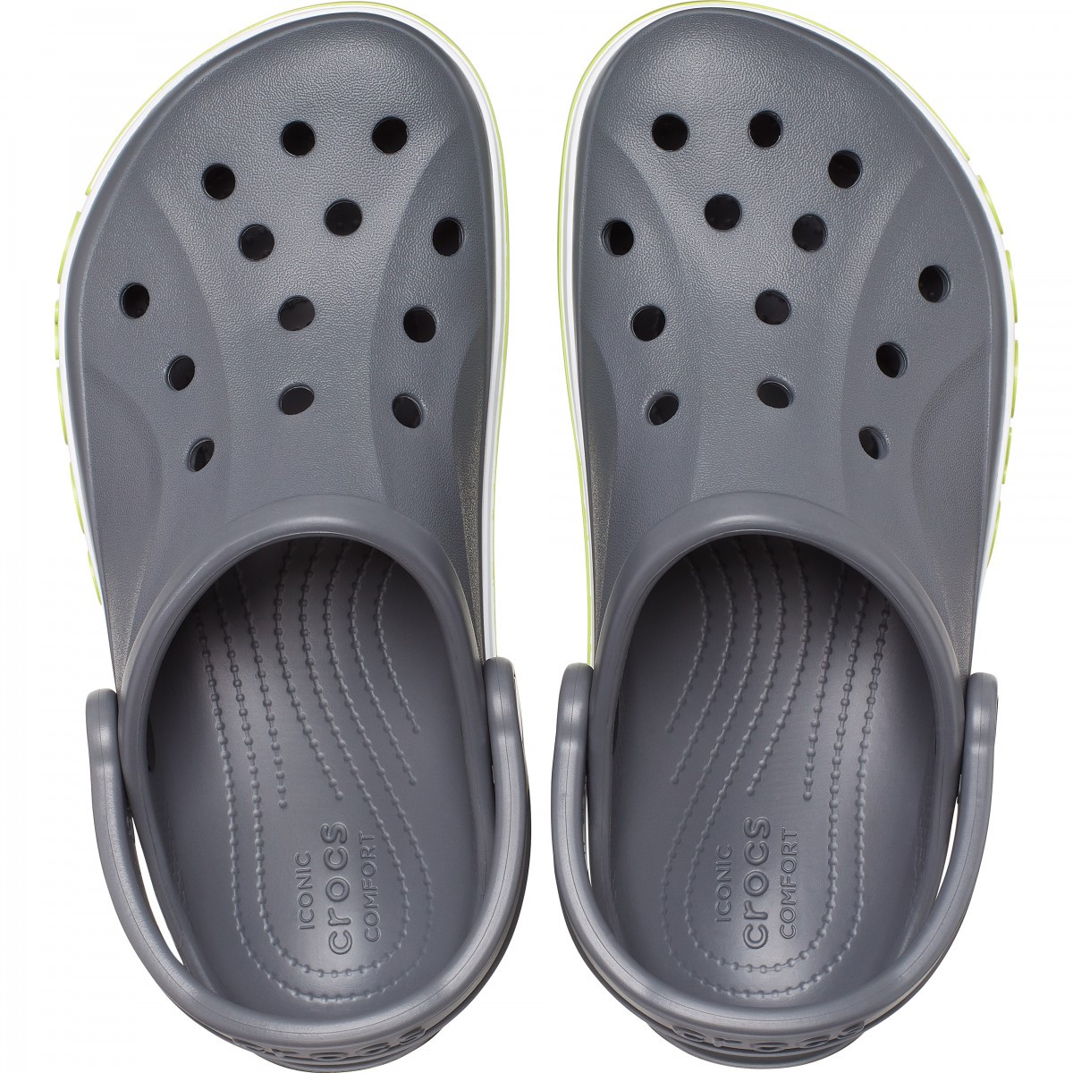 Saboti Crocs Bayaband Clog Gri - Slate grey/Lime Punch - 4 | YEO