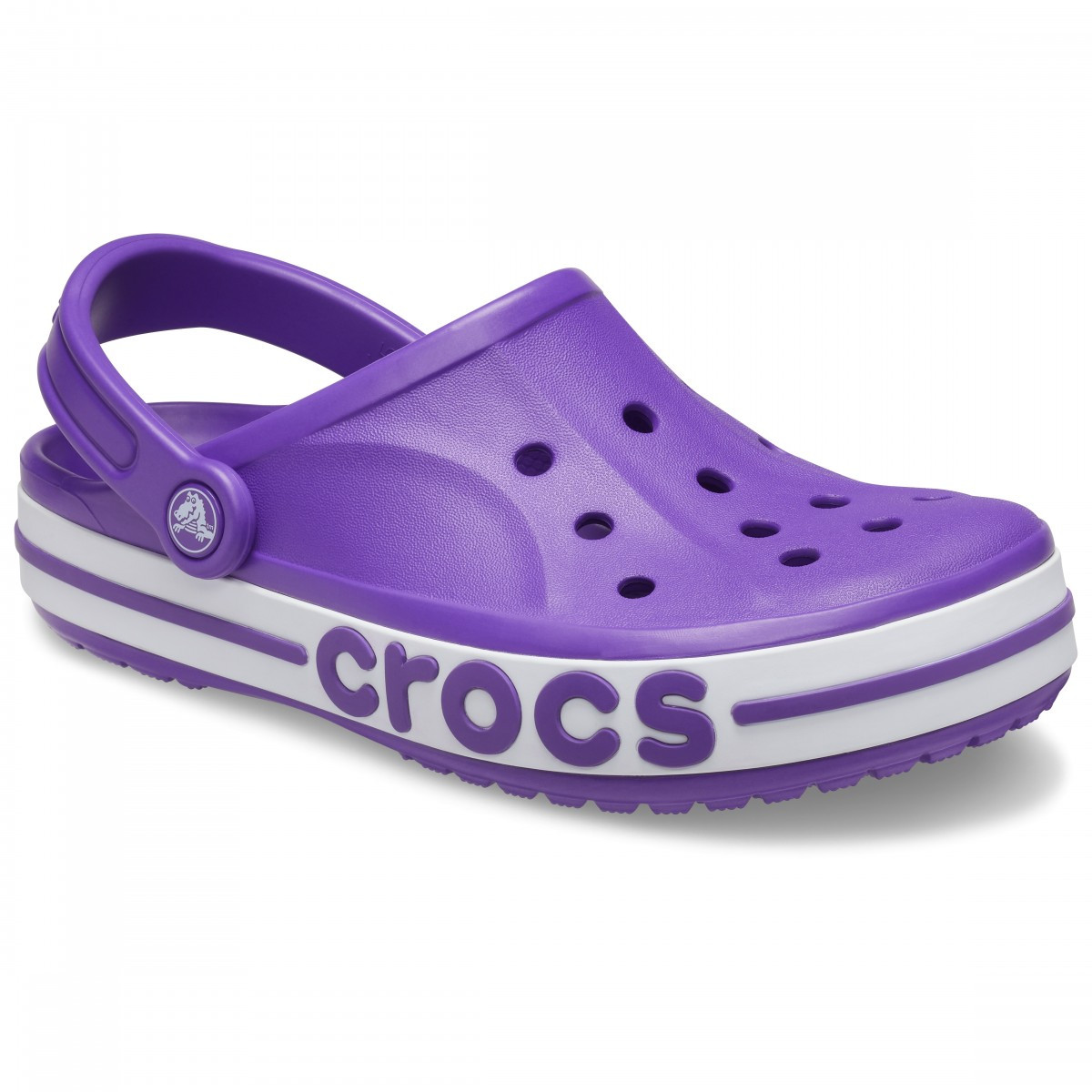 Saboti Crocs Bayaband Clog Mov - Neon Purple/White - 1 | YEO