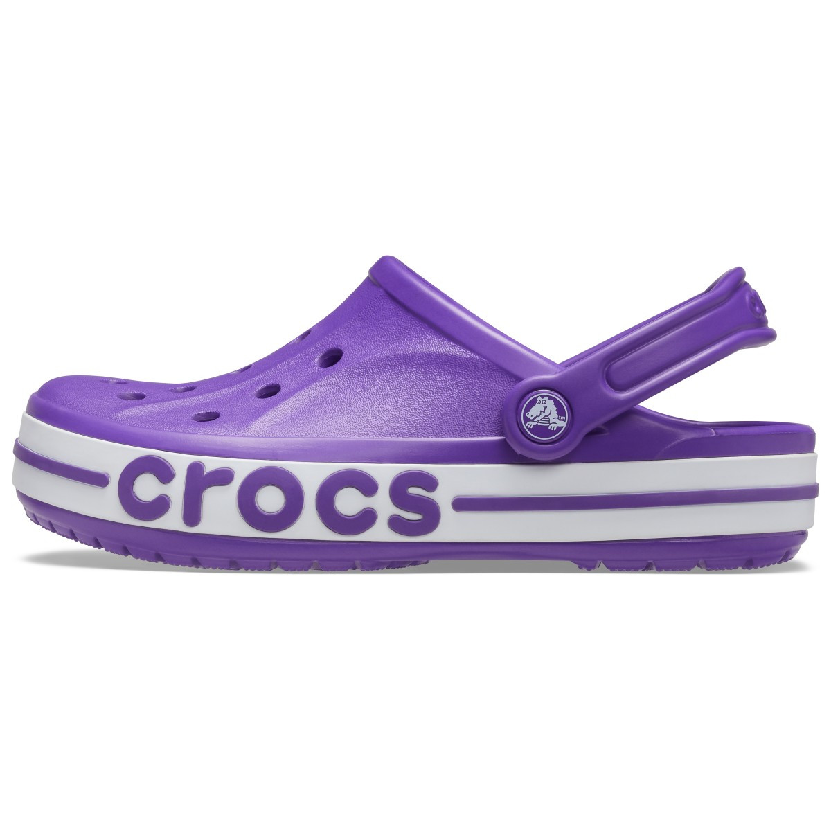 Saboti Crocs Bayaband Clog Mov - Neon Purple/White - 2 | YEO