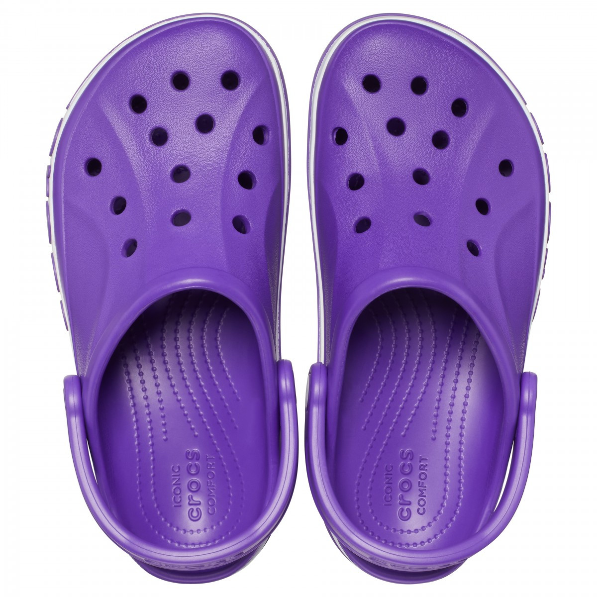 Saboti Crocs Bayaband Clog Mov - Neon Purple/White - 4 | YEO