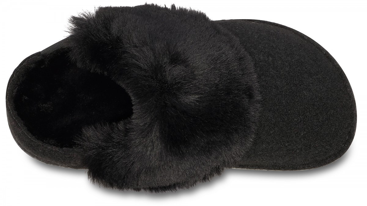Papuci de casa Crocs Classic Luxe Lined Slipper Negru - Black - 2 | YEO