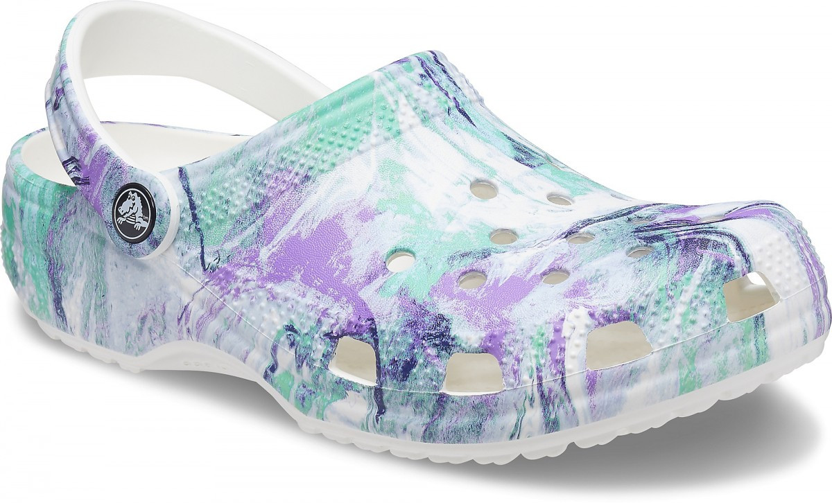 Saboți Crocs Classic Out of this World II Clog Alb - White/Multi - 1 | YEO