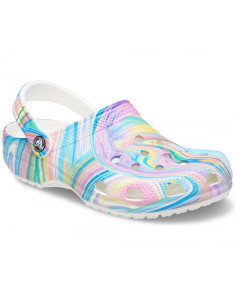 Saboți Crocs Classic Out of... Multicolor - Multi/White 2