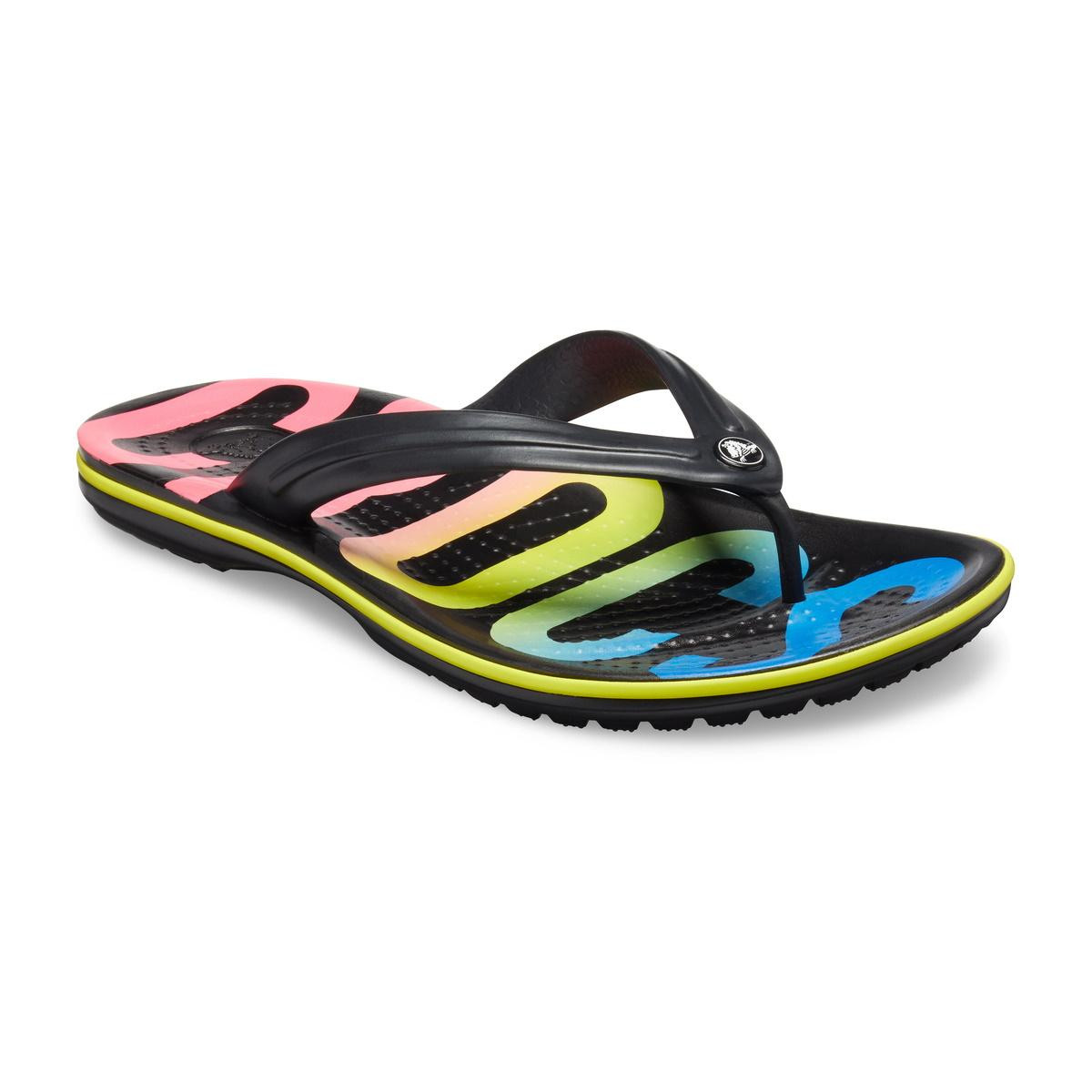 Șlapi Crocs Crocband Printed Flip