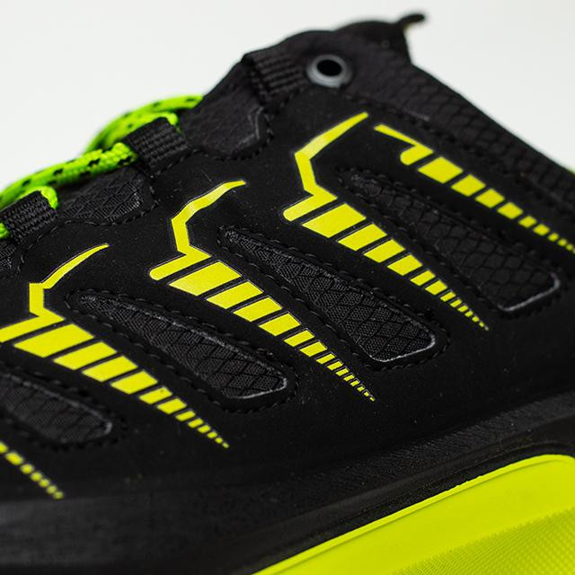 Pantofi Grisport Bavenite Negru - Black/Volt Green - 4 | YEO