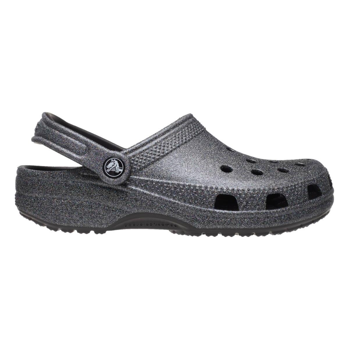 Saboți Crocs Classic Glitter II Clog Negru – Black Black