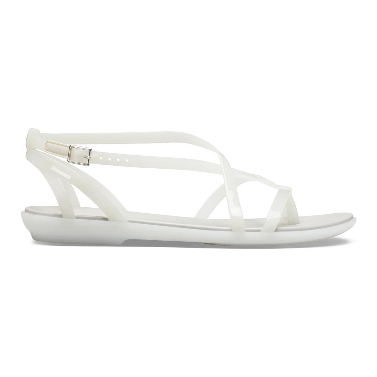 Sandale Crocs Isabella Gladiator Sandal Alb – Oyster/Pearl White Alb imagine 2022
