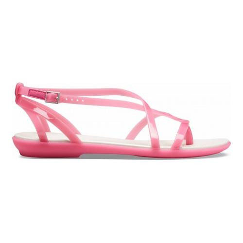 Sandale Crocs Isabella Gladiator Sandal Roz – Pink/Oyster Crocs imagine 2022