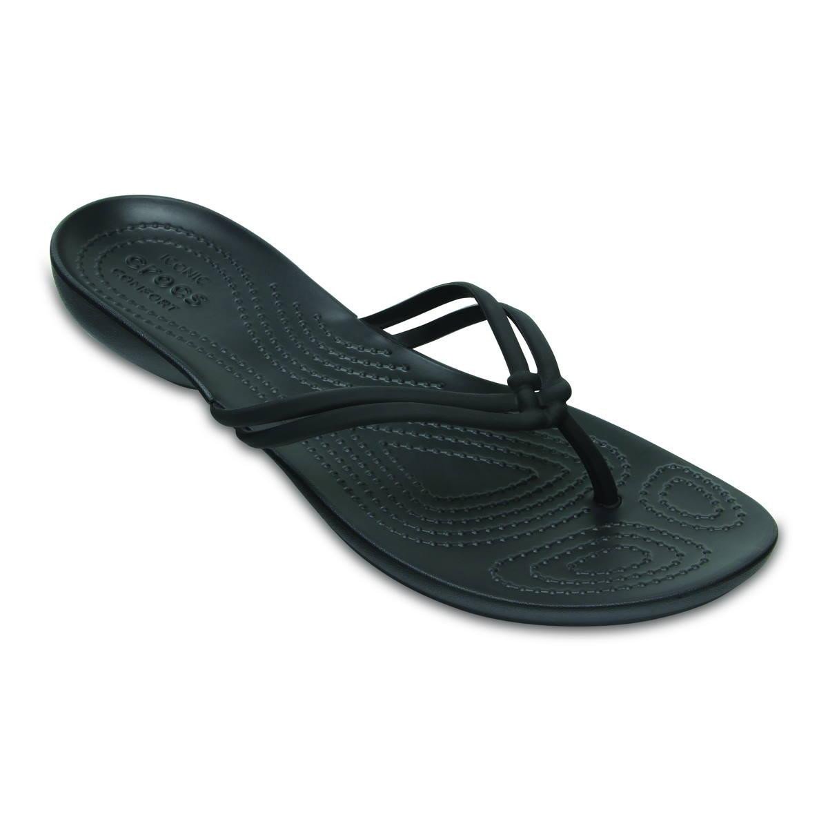 Slapi Crocs Isabella Flip Negru - Black/Black - 1 | YEO